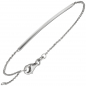 Preview: Armband 585 Gold Weißgold 18 cm Weißgoldarmband