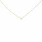 Preview: Collier 750 Gold Gelbgold 1 Diamant Brillant 45 cm