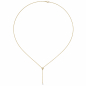 Preview: Collier 750 Gold Gelbgold 1 Diamant Brillant 45 cm