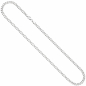 Preview: Panzerkette 925 Sterling Silber 50 cm Kette Halskette Silberkette Karabiner
