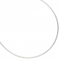 Preview: Halsreif 925 Sterling Silber 1,1 mm 40 cm Silberkette Karabiner