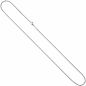 Preview: Zopfkette 585 Gold Weißgold 1,2 mm 45 cm Kette Halskette Goldkette Karabiner