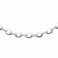 Preview: Collier Halskette 925 Sterling Silber 196 Zirkonia 45 cm Kette Silberkette