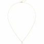 Preview: Collier 750 Gold Gelbgold 5 Diamanten Brillanten 45 cm