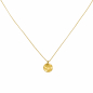 Preview: Collier 750 Gold Gelbgold matt 45 cm