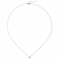 Preview: Collier 585 Gold Weißgold 8 Diamanten Brillanten 45 cm