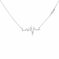 Preview: Collier 925 Sterling Silber 16 Zirkonia 45 cm