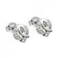 Preview: Stecker 7,5x7mm Herz aus Zirkonia Silber 925