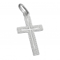 Preview: Anhänger 23x13mmKreuz diamantiert Silber 925