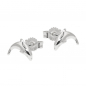 Preview: Stecker 10mm springender Delfin glänzend Silber 925