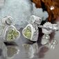 Preview: Stecker Herz synth. Peridot Silber 925