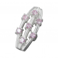 Preview: Anhänger 21x9mm 7x Zirkonia pink Silber 925
