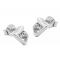 Preview: Stecker 7x5mm dreieckig glänzend mit Zirkonia Silber 925