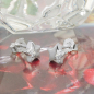 Preview: Stecker 6mm Stern mit Zirkonia teilmatt Silber 925