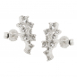 Preview: Stecker 13x6mm Blume mit Zirkonias Silber 925