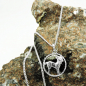 Preview: Anhänger Sternzeichen Steinbock mit Kette 1,4mm Flachpanzer Silber 925 45cm