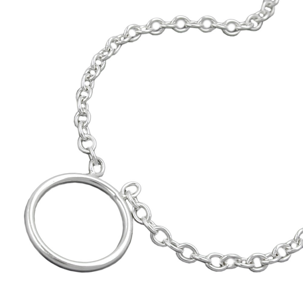 Kette 2,2mm Ankerkette für Charmeinhänger Silber 925 38cm