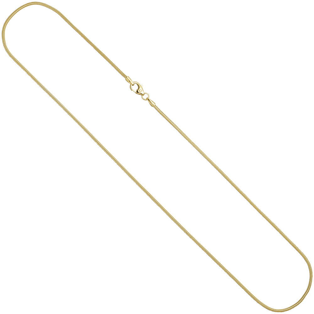 Schlangenkette 333 Gelbgold 1,4 mm 60 cm Gold Kette Halskette Goldkette