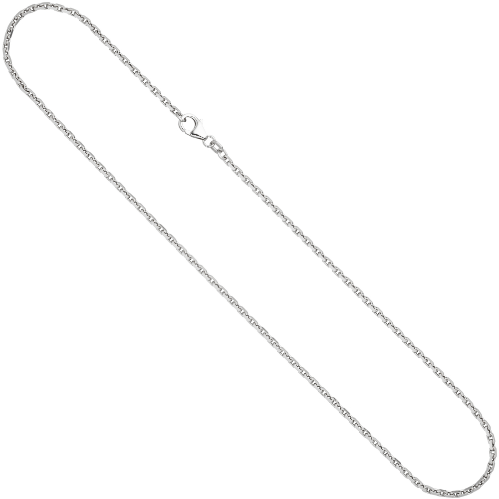 Ankerkette 925 Silber 2 mm 45 cm Halskette Kette Silberkette Karabiner