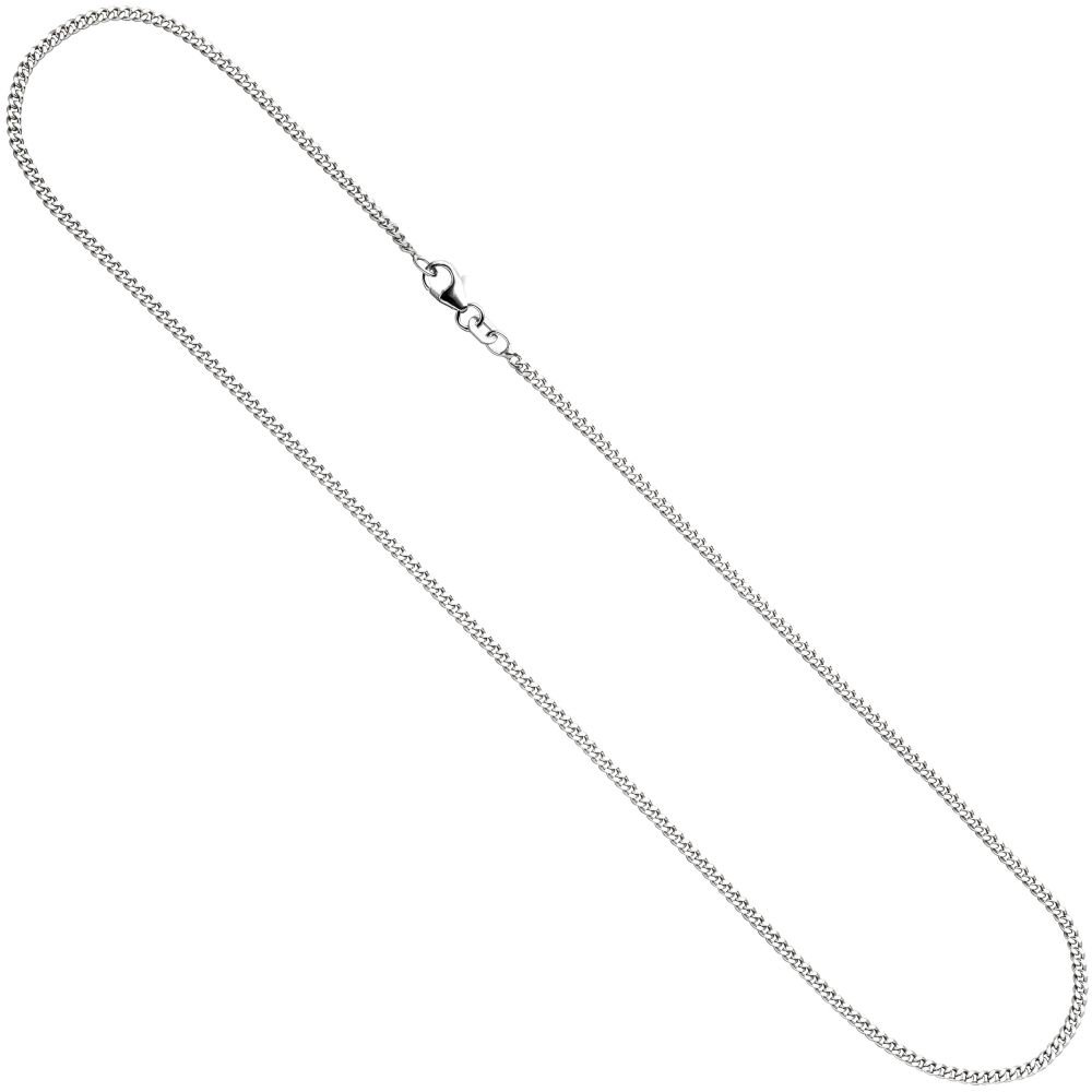 Panzerkette 925 Silber 1,7 mm 36 cm Halskette Kette Silberkette Karabiner