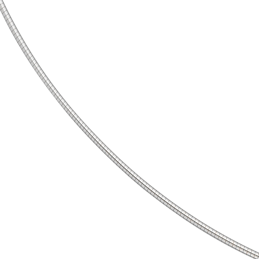 Halsreif 585 Weißgold 1,2 mm 42 cm Gold Kette Halskette Weißgoldhalsreif