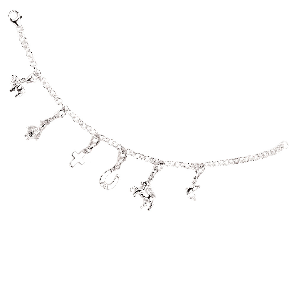 Einhänger Charm Delfin 925 Sterling Silber rhodiniert