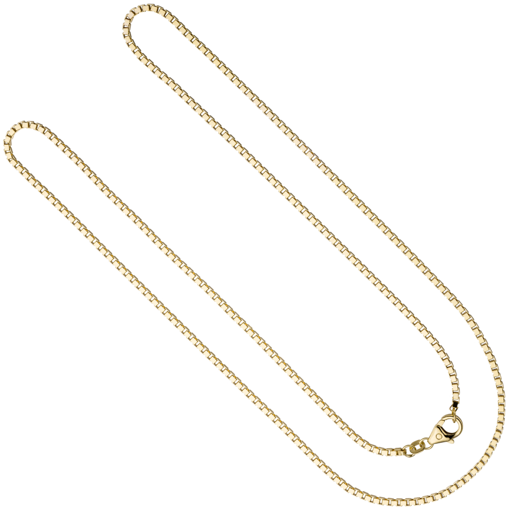 Venezianerkette 585 Gelbgold diamantiert 2 mm 60 cm Gold Kette Goldkette