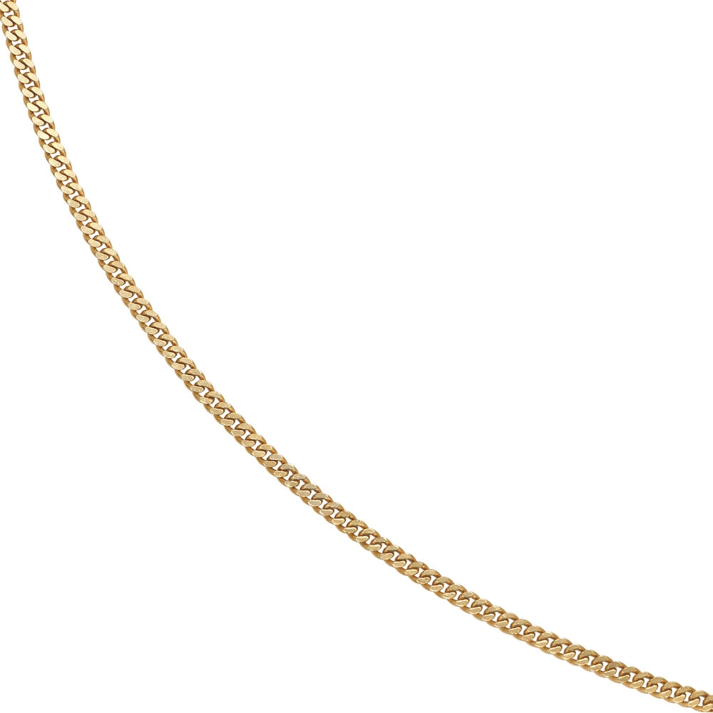 Panzerkette 333 Gelbgold massiv 3,3 mm 50 cm Gold Kette Halskette Goldkette