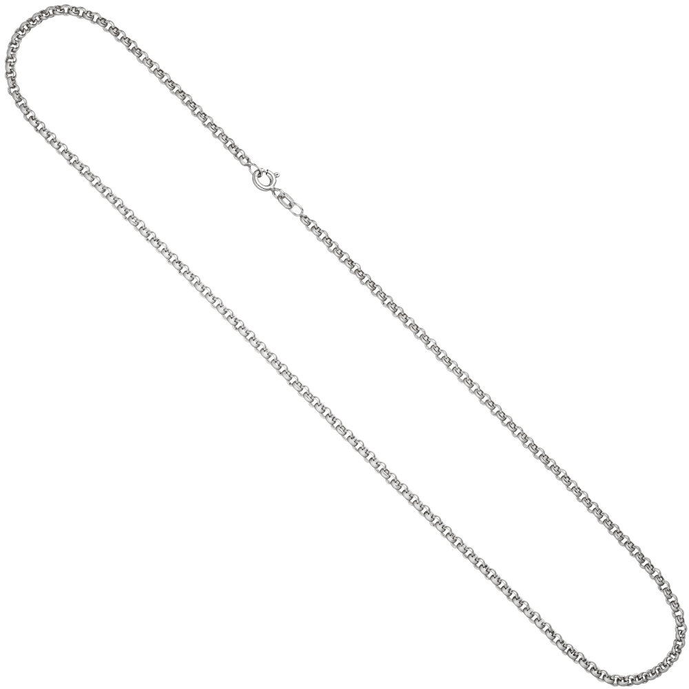 Erbskette 925 Sterling Silber 2,5 mm 50 cm Halskette Kette Silberkette Federring