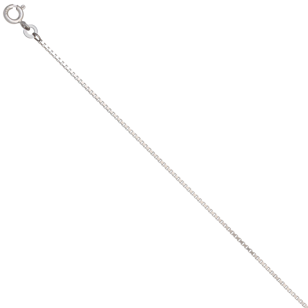 Venezianerkette 333 Weißgold 1,2 mm 50 cm Gold Kette Halskette Weißgoldkette