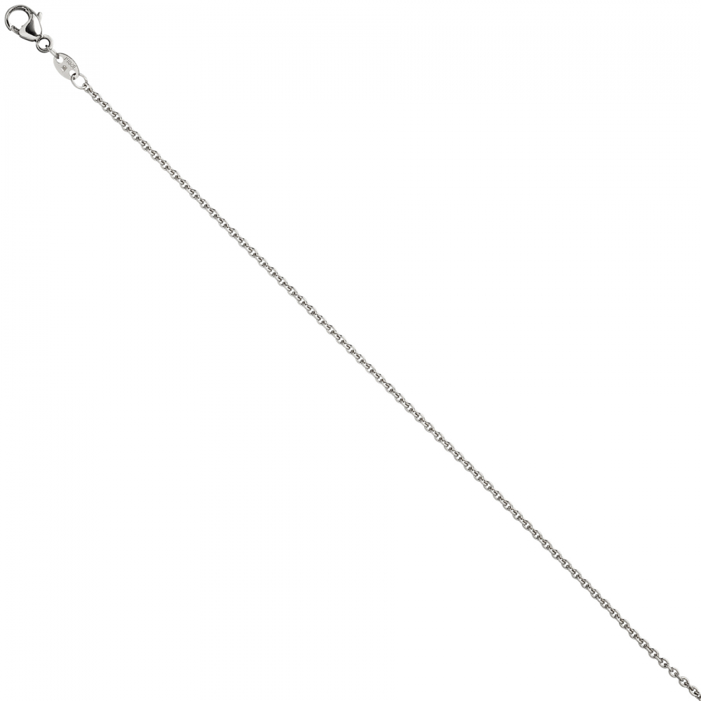 Ankerkette 950 Platin 1,3 mm 42 cm Halskette Kette Platinkette Karabiner