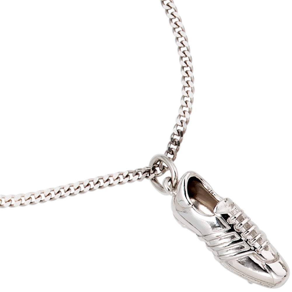 Anhänger Fußball Fußballschuh 925 Sterling Silber rhodiniert
