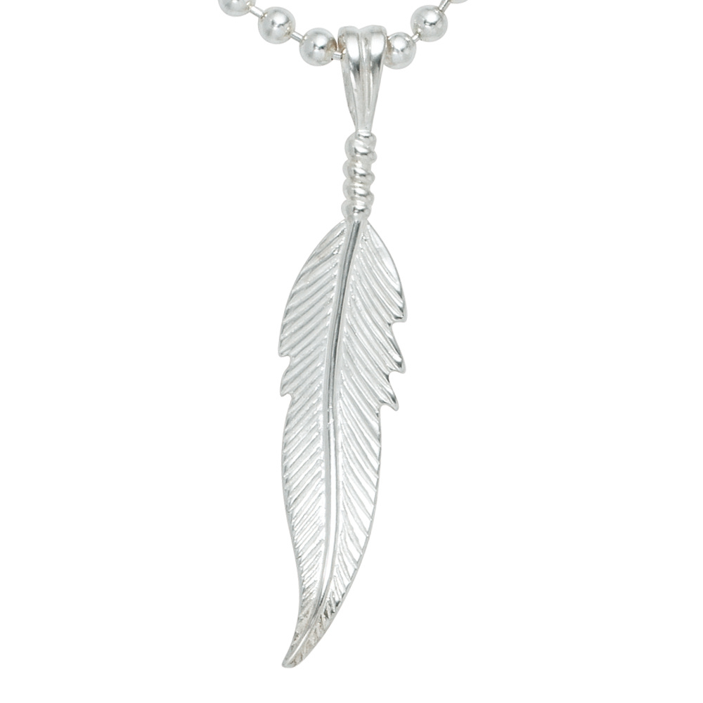 Anhänger Feder 925 Sterling Silber