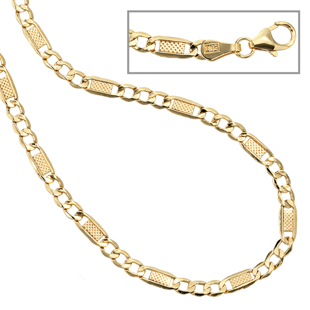 Halskette Kette 333 Gold Gelbgold 45 cm Goldkette Karabiner
