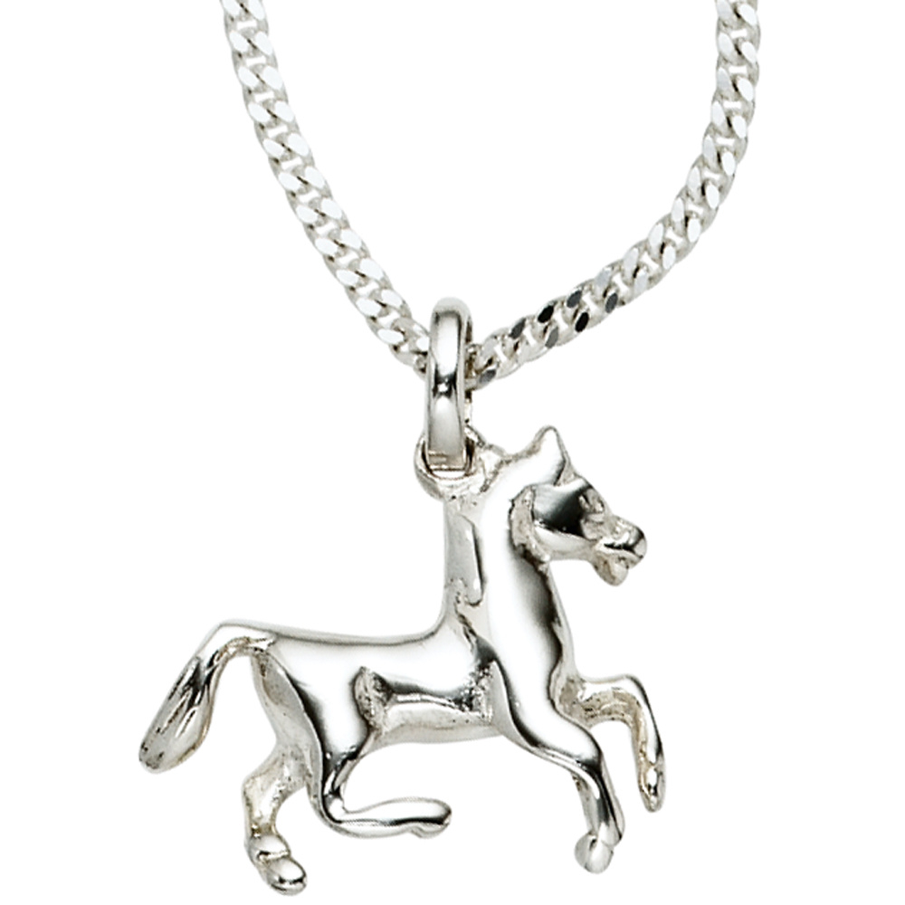 Kinder Anhänger Pferd 925 Sterling Silber Pferdeanhänger Kinderanhänger