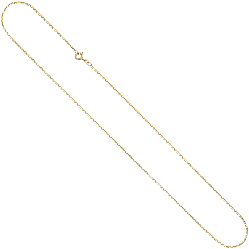 Ankerkette 333 Gelbgold diamantiert 1,6 mm 60 cm Gold Kette Halskette Goldkette