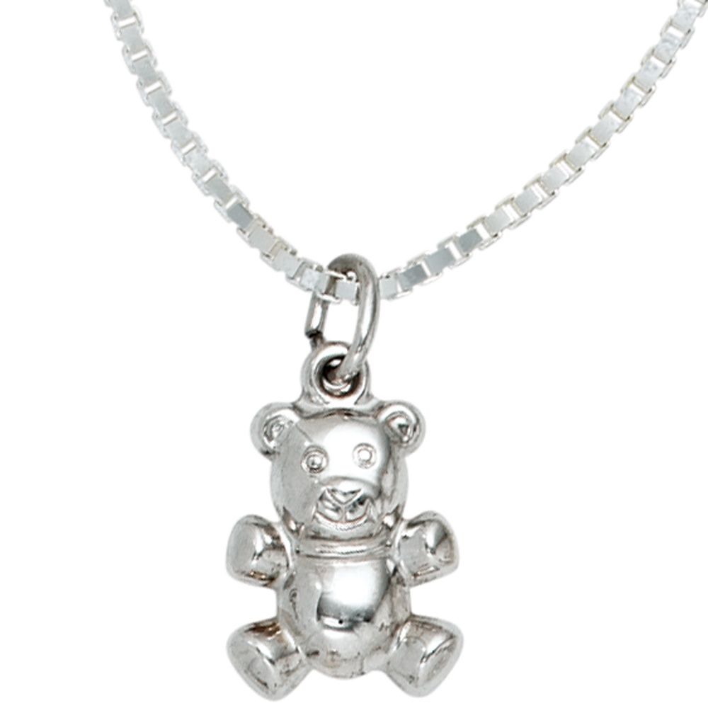 Anhänger Bär 925 Sterling Silber rhodiniert