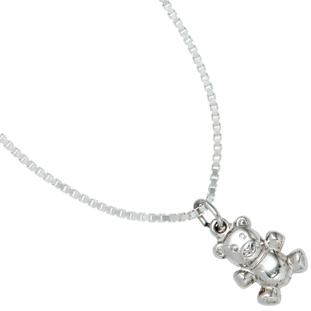 Anhänger Bär 925 Sterling Silber rhodiniert