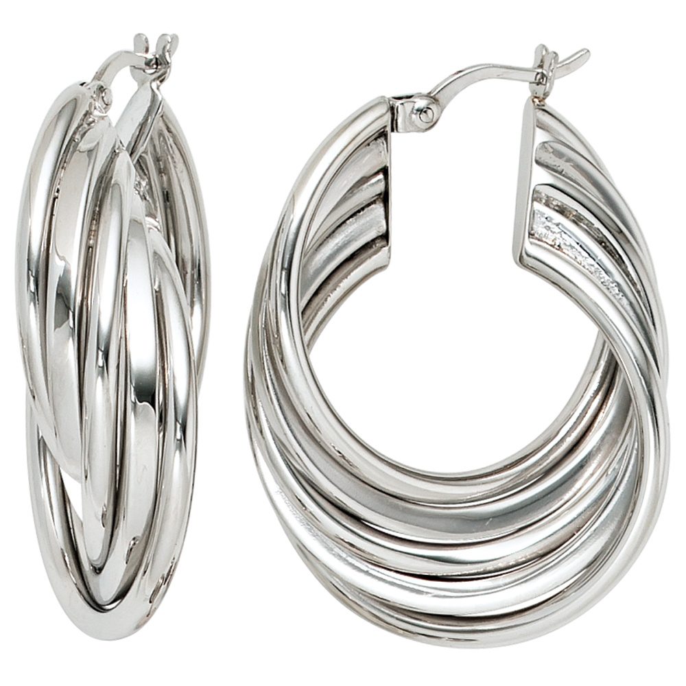 Creolen 925 Sterling Silber Ohrringe Silberohrringe Silbercreolen
