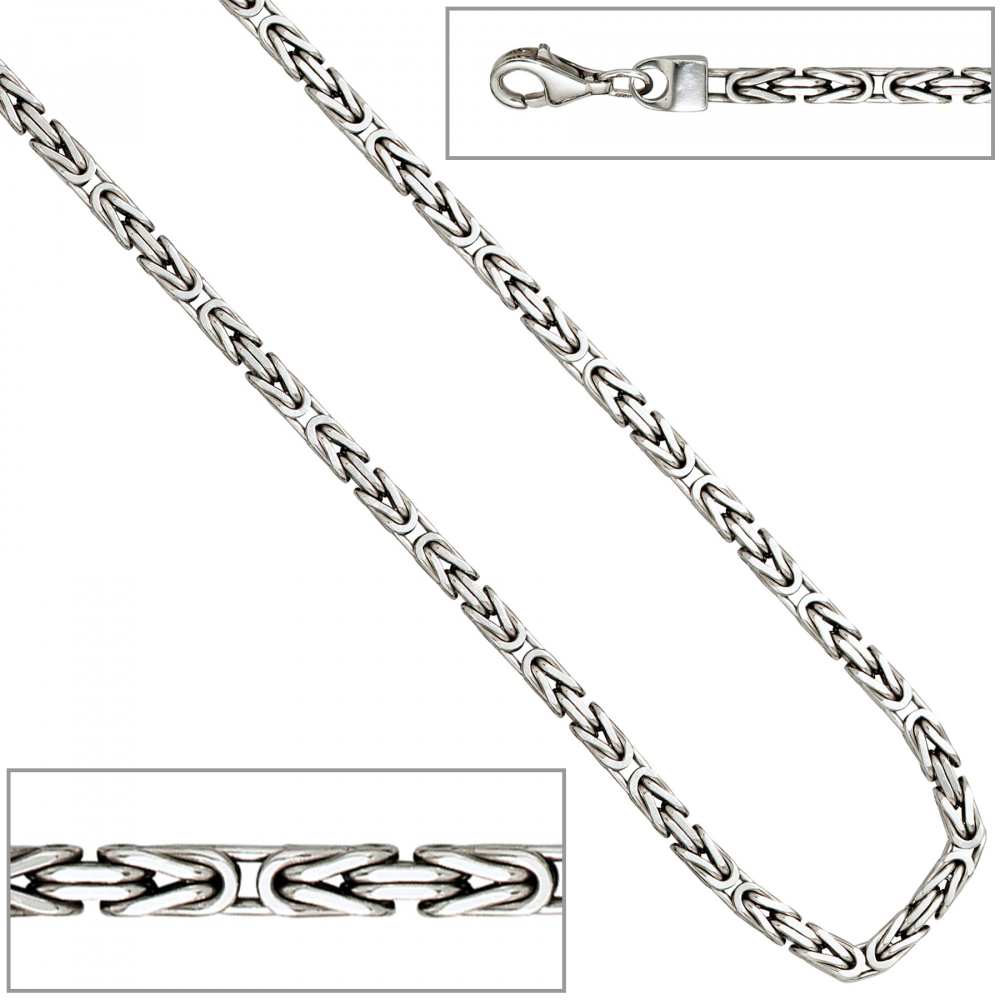 Königskette 925 Sterling Silber 3,1 mm 45 cm Halskette Kette Silberkette