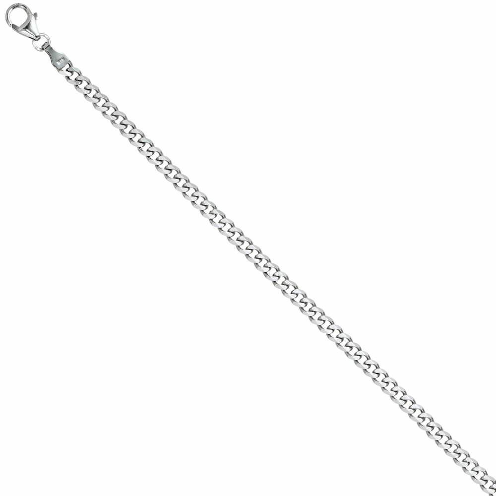 Panzerarmband 925 Sterling Silber 19 cm Armband Silberarmband Karabiner