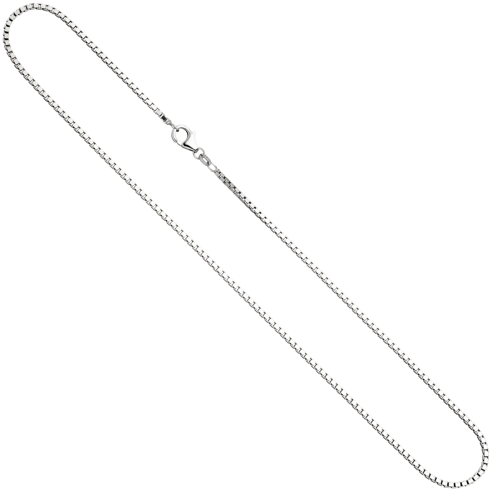 Venezianerkette 925 Silber 1,8 mm 80 cm Halskette Kette Silberkette Karabiner