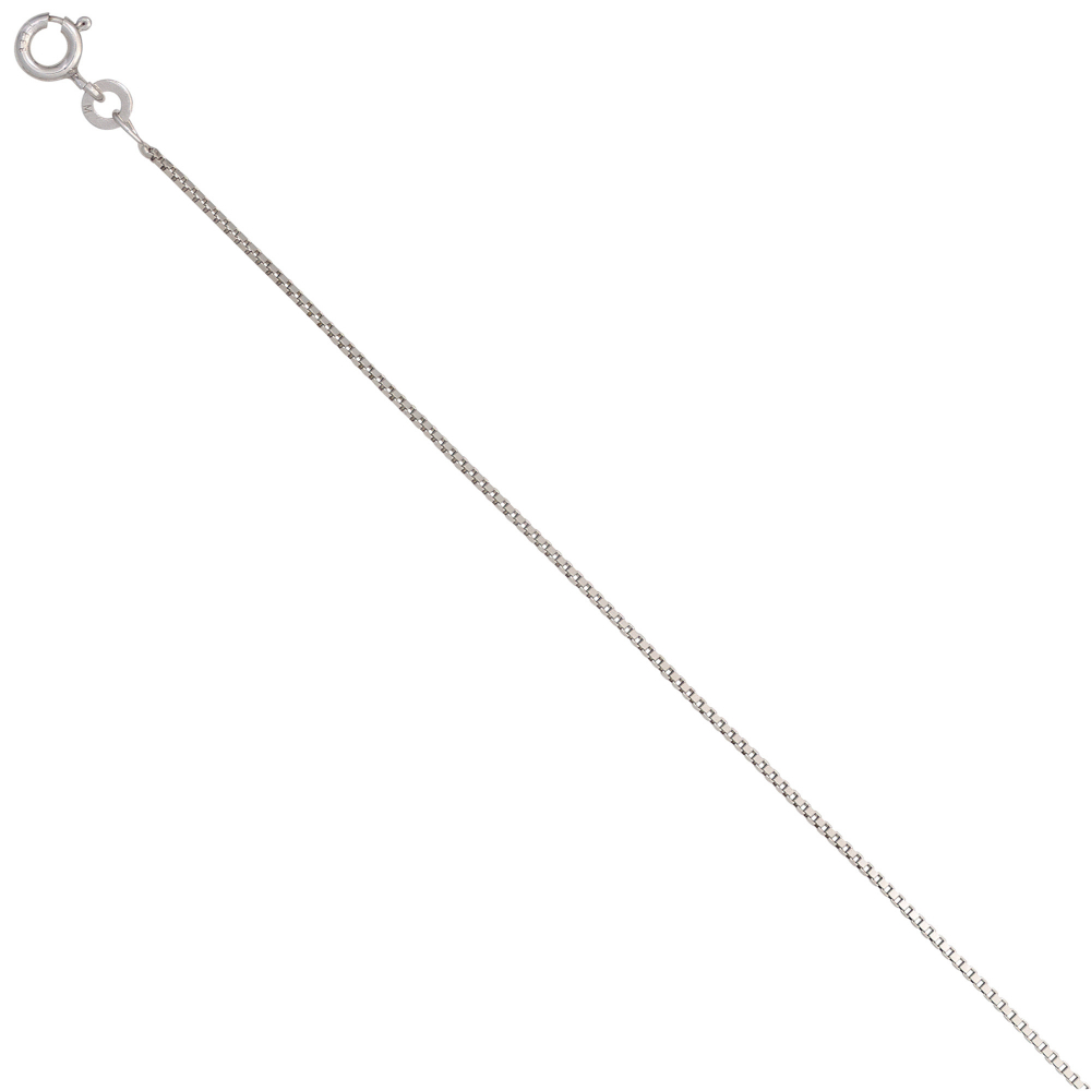 Venezianerkette 333 Weißgold 0,9 mm 42 cm Gold Kette Halskette Weißgoldkette