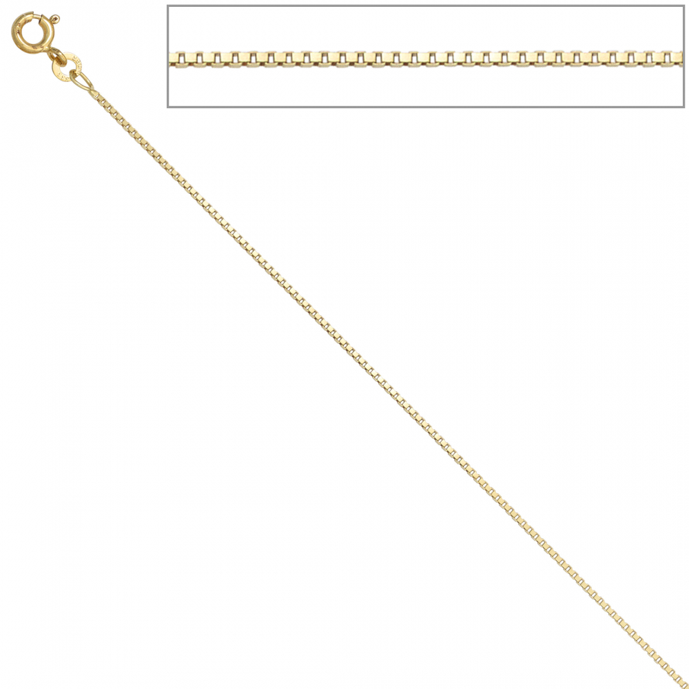 Venezianerkette 333 Gelbgold 1,0 mm 45 cm Gold Kette Halskette Goldkette