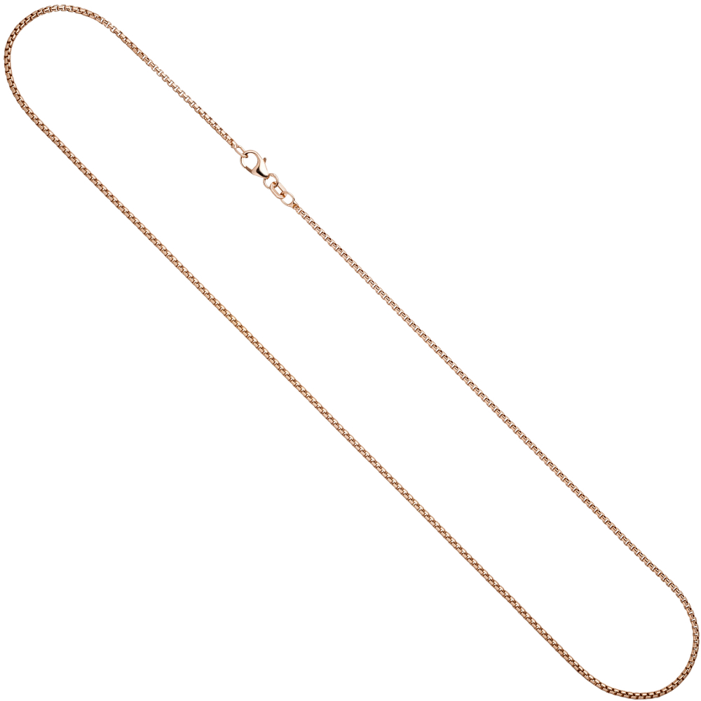 Venezianerkette 925 Silber rotgold vergoldet 1,5 mm 45 cm Halskette Kette