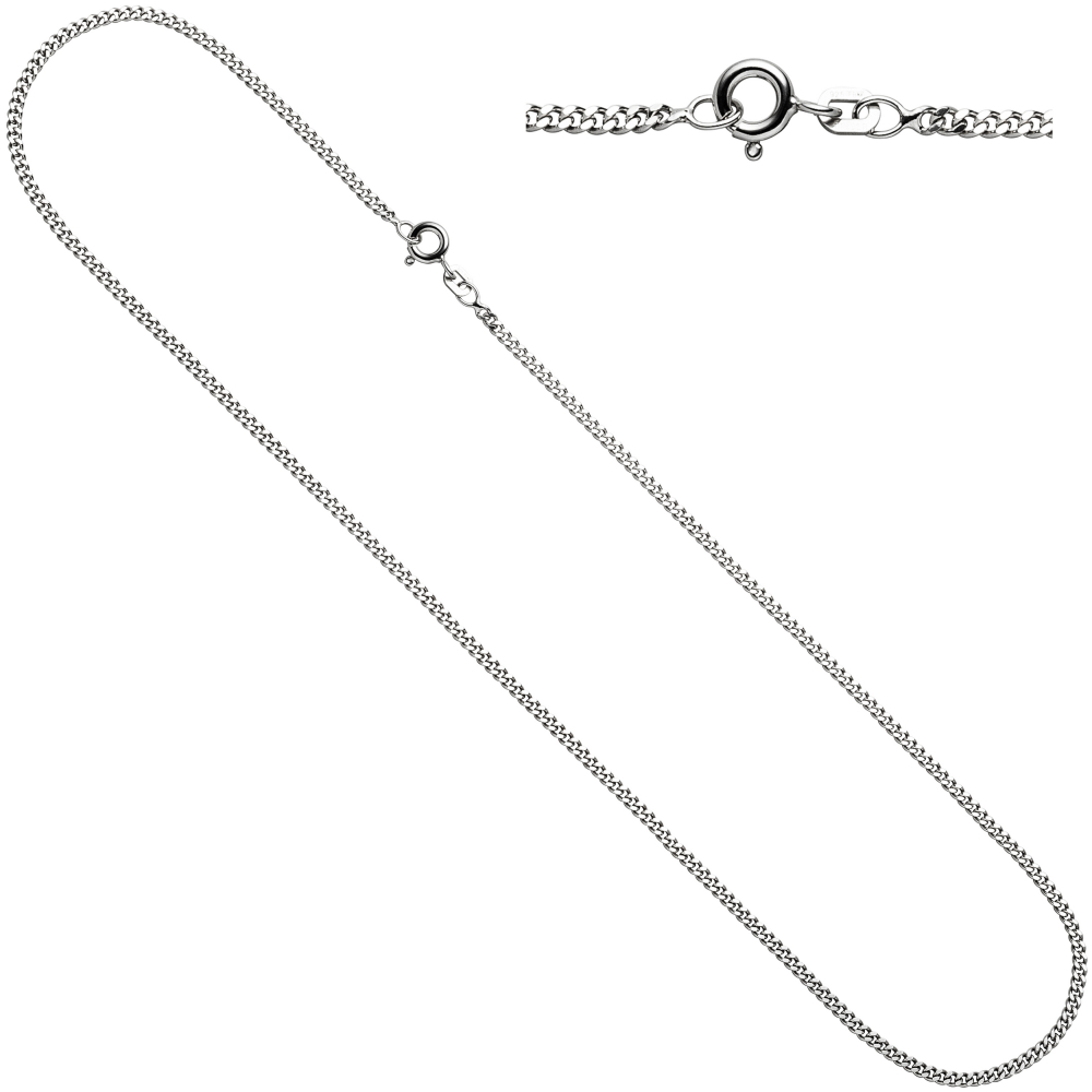 Panzerkette 925 Sterling Silber 1,7 mm 38 cm Halskette Kette Silberkette