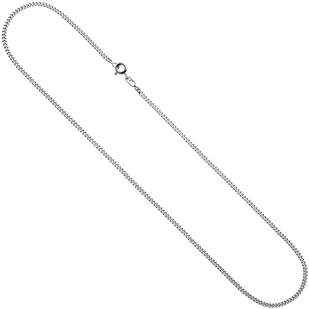 Panzerkette 925 Sterling Silber 1,7 mm 38 cm Halskette Kette Silberkette