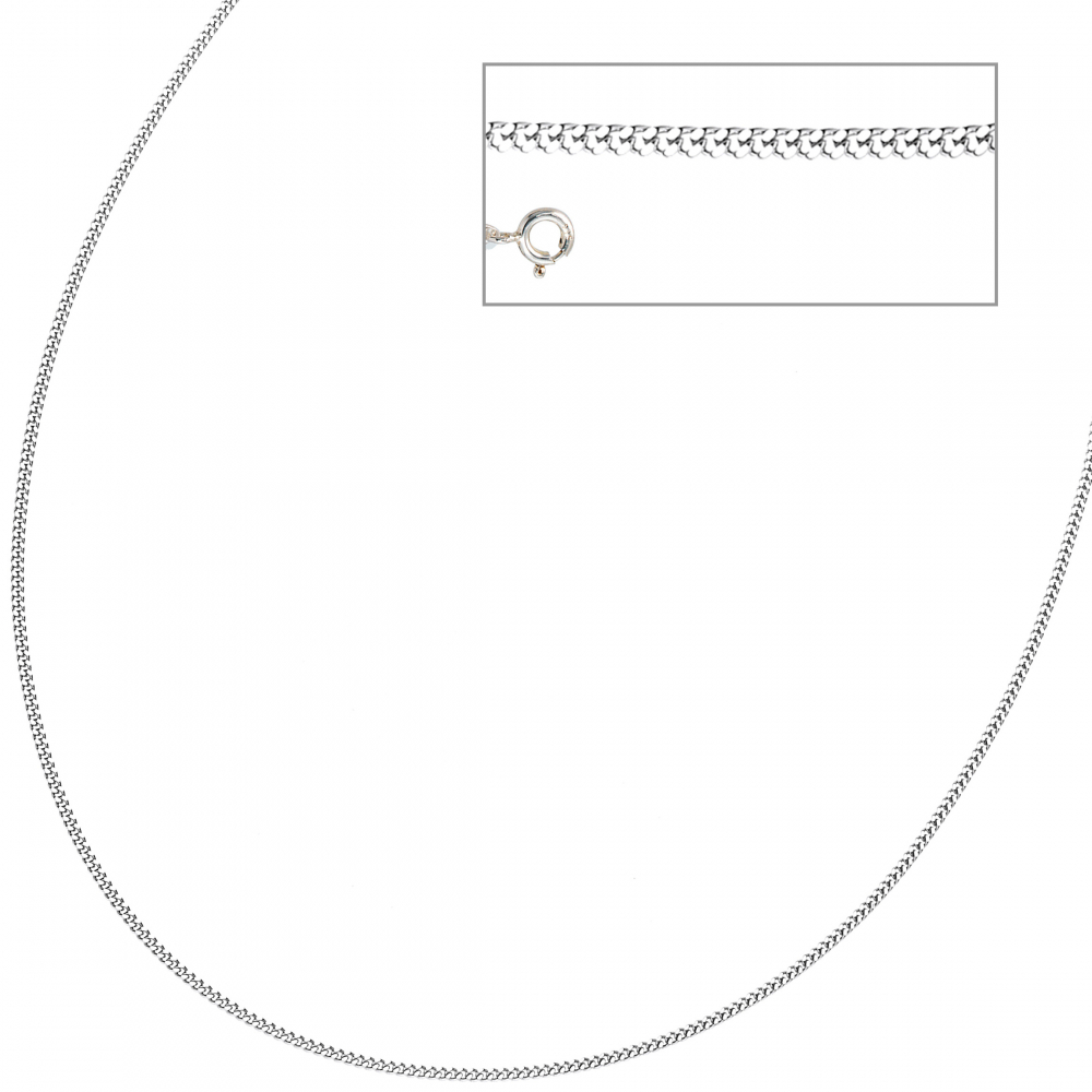 Panzerkette 925 Sterling Silber 1,7 mm 38 cm Halskette Kette Silberkette