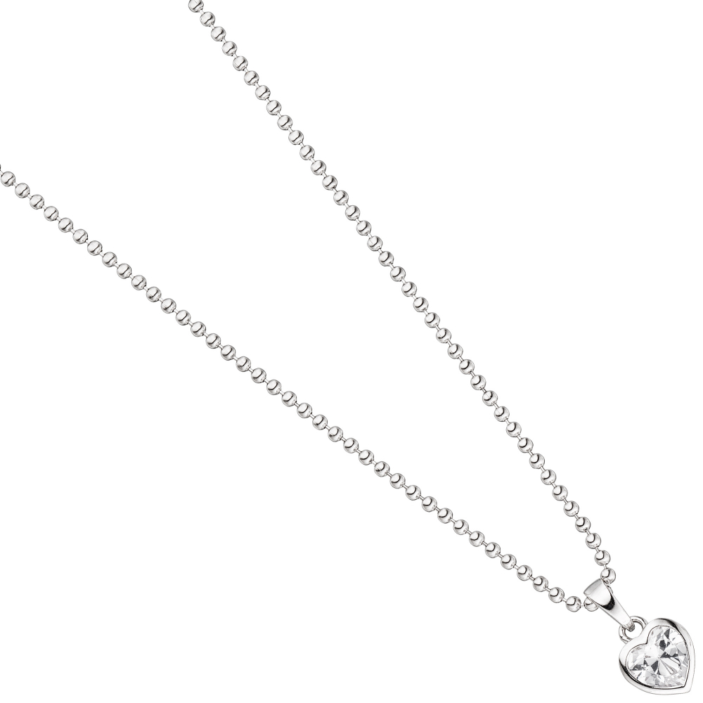 Kinder Anhänger Herz 925 Sterling Silber 1 Zirkonia Herzanhänger Kinderanhänger