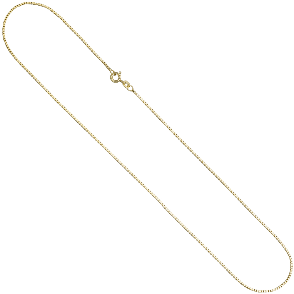 Venezianerkette 925 Sterling Silber gold vergoldet 0,9 mm 45 cm Kette Halskette